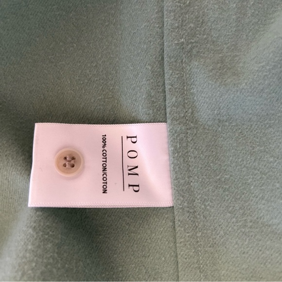 Pomp Proper Fit Green Twill Flannel in Women’s Small - Picture 8 of 9